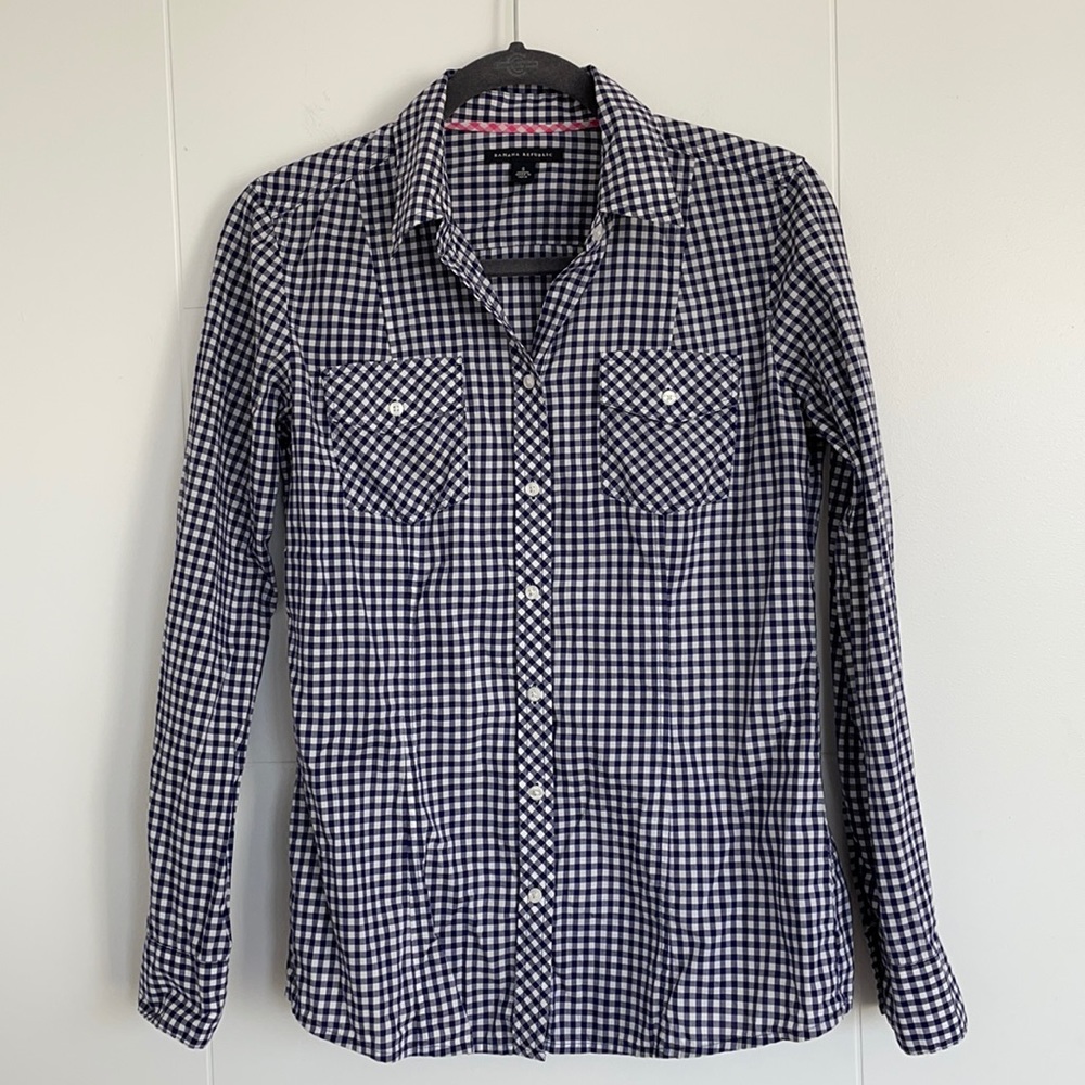 BR Blue Gingham Oxford
